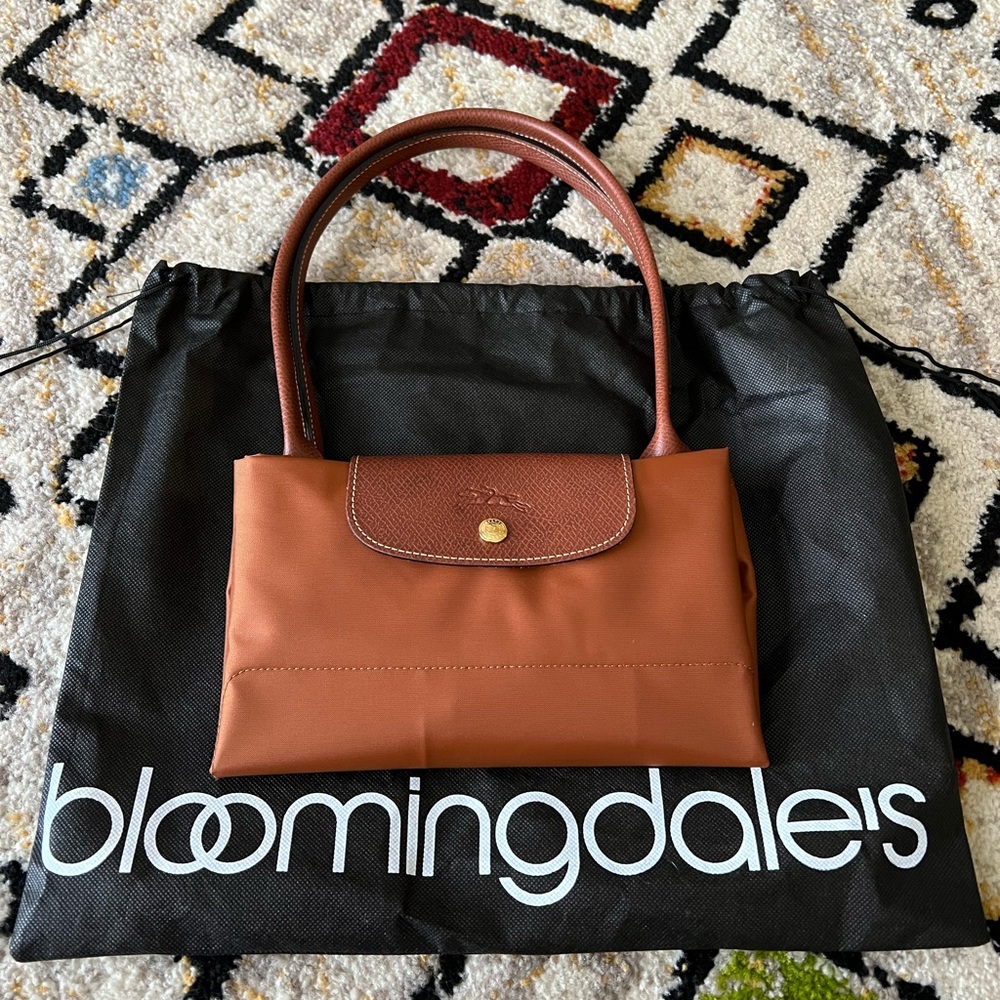 Longchamp Le Pliage Large Shoulder Bag Cognac